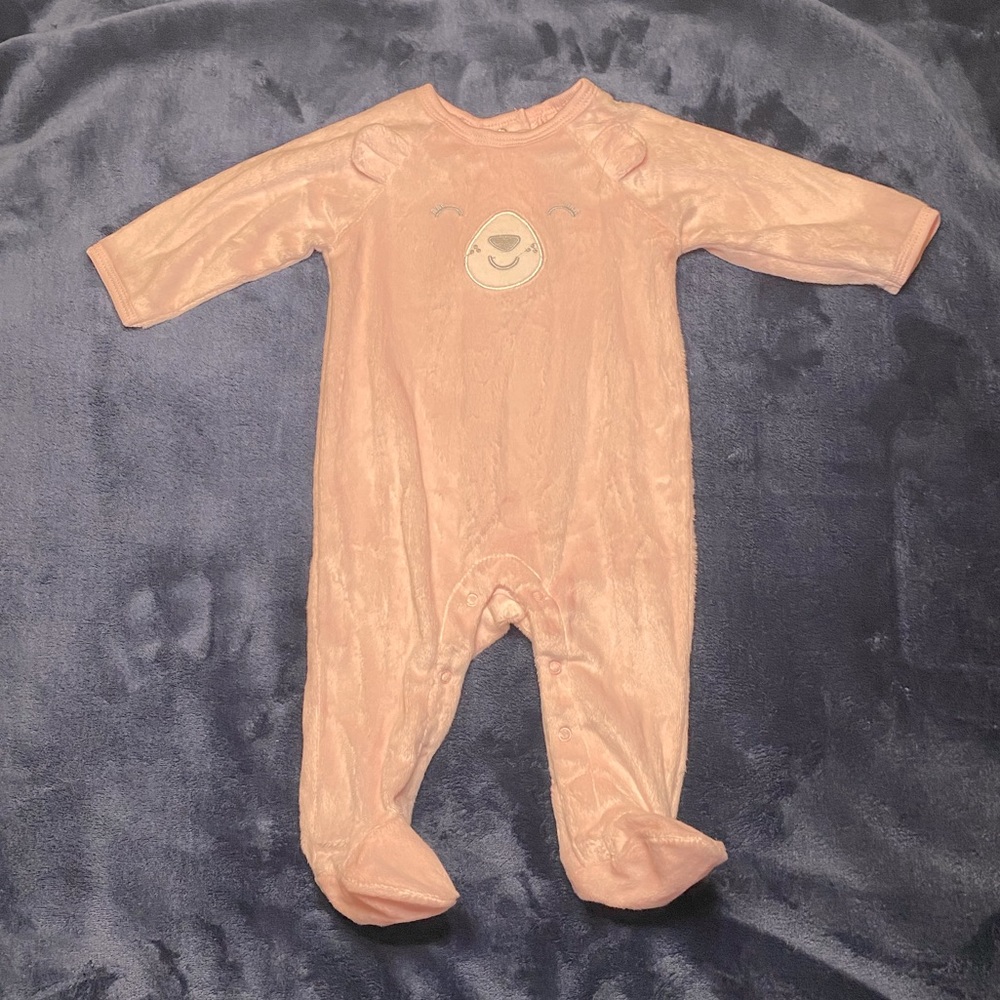 Starting Out Fuzzy Bear Onesie